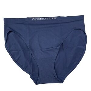 Victoria's Secret Seamless Brief/Slip Women's XXL Blue Panties Underwear